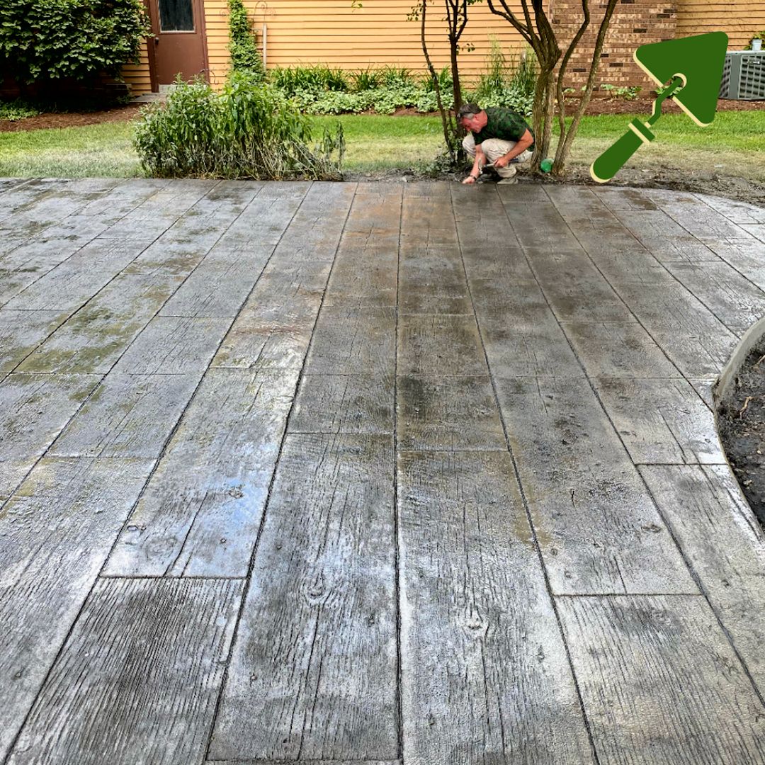 Concrete patio, Eau Claire Wisconsin