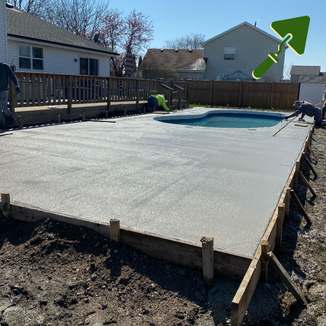 Concrete pool deck Eau Claire WI