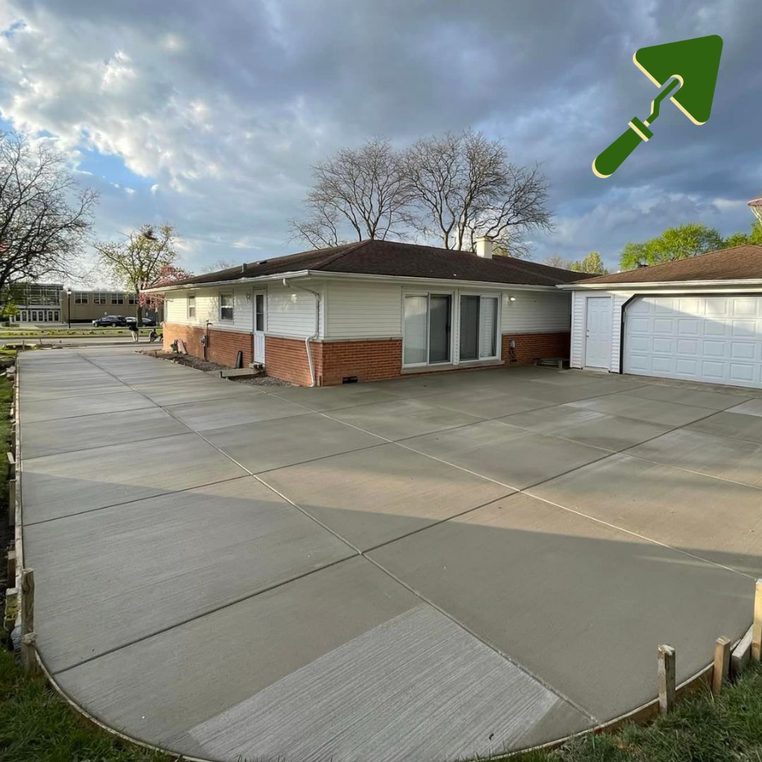 Residential concrete driveway, Eau Claire WI